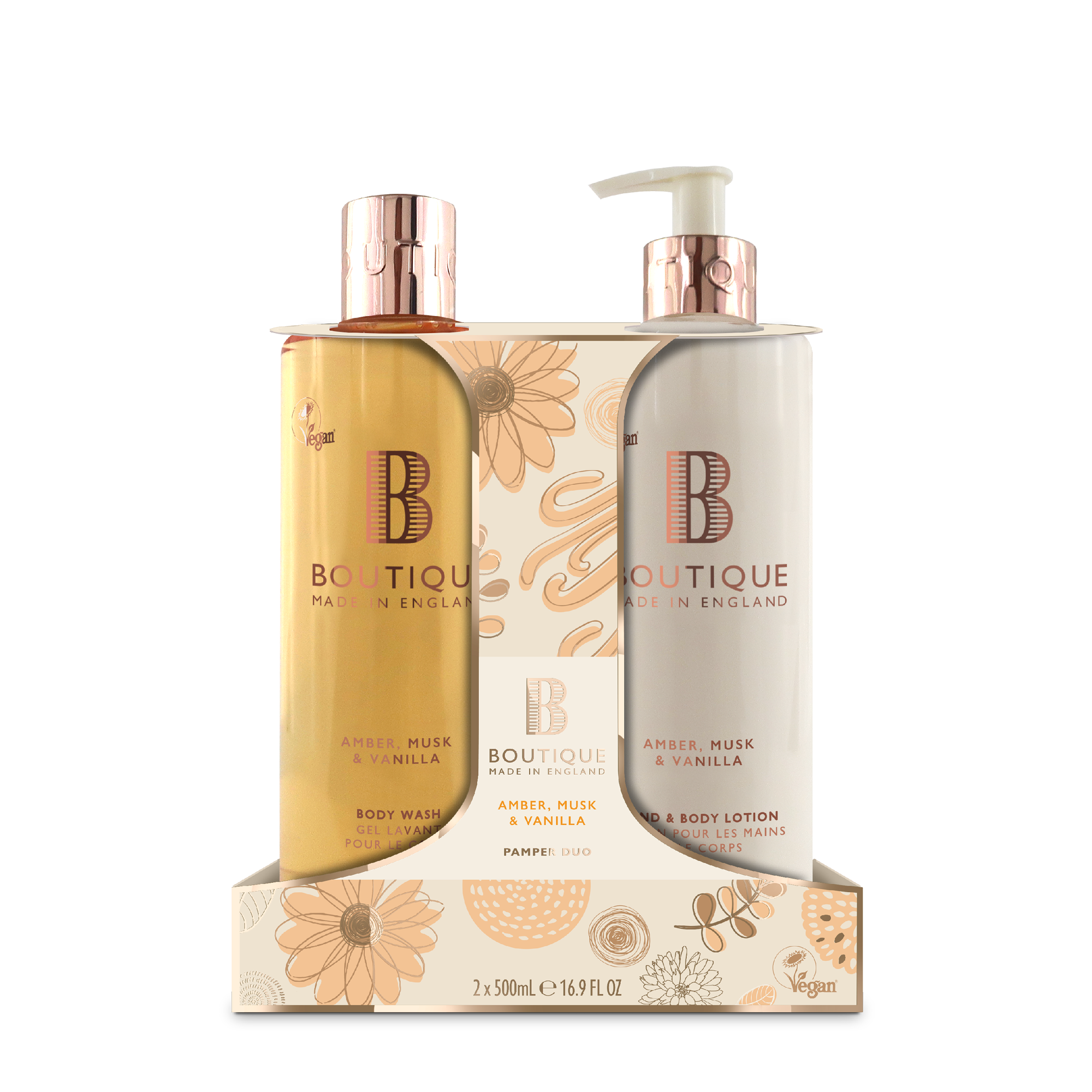 Amber, Musk & Vanilla Body Care Duo
