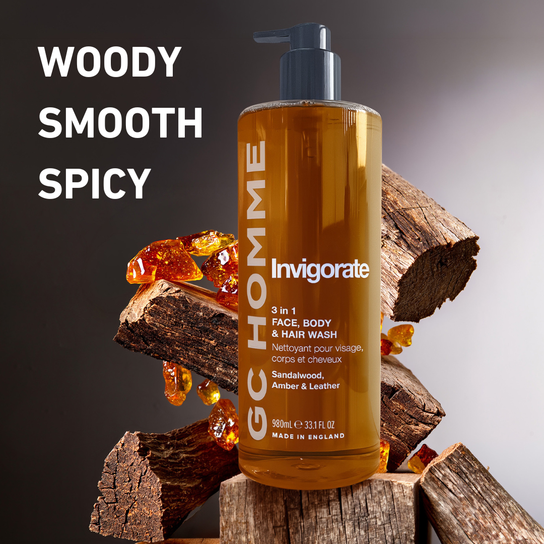 GC HOMME: Invigorate - 3 in 1 Face, Body & Hair Wash