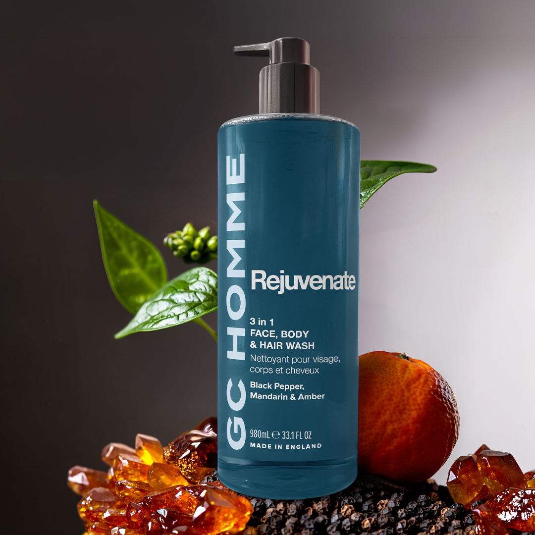 GC HOMME: Rejuvenate- 3 in 1 Face, Body & Hair Wash