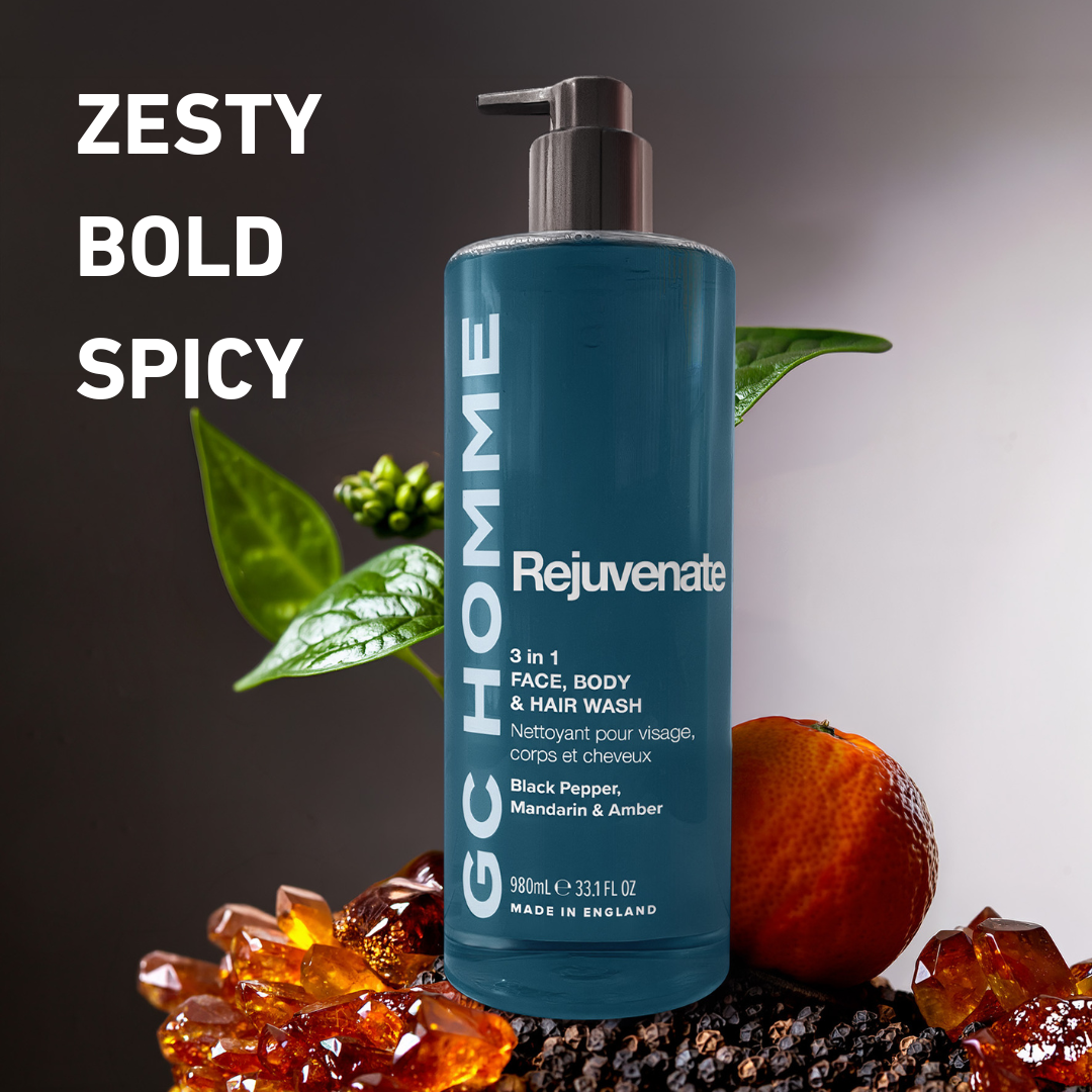 GC HOMME: Rejuvenate- 3 in 1 Face, Body & Hair Wash