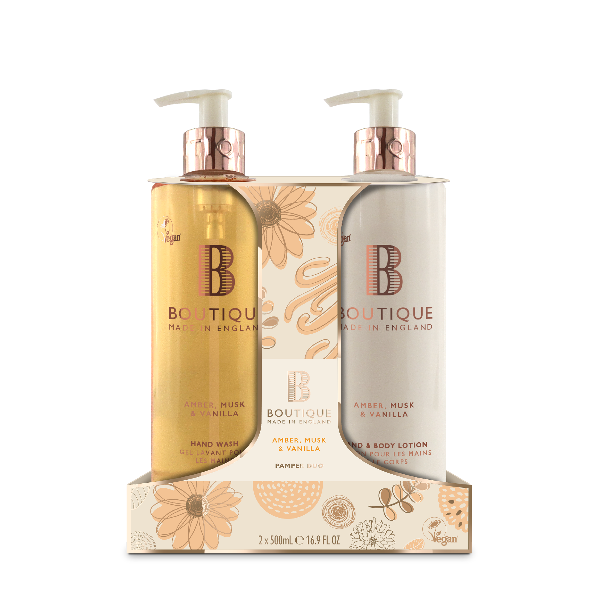 Amber, Musk & Vanilla Hand Care Duo
