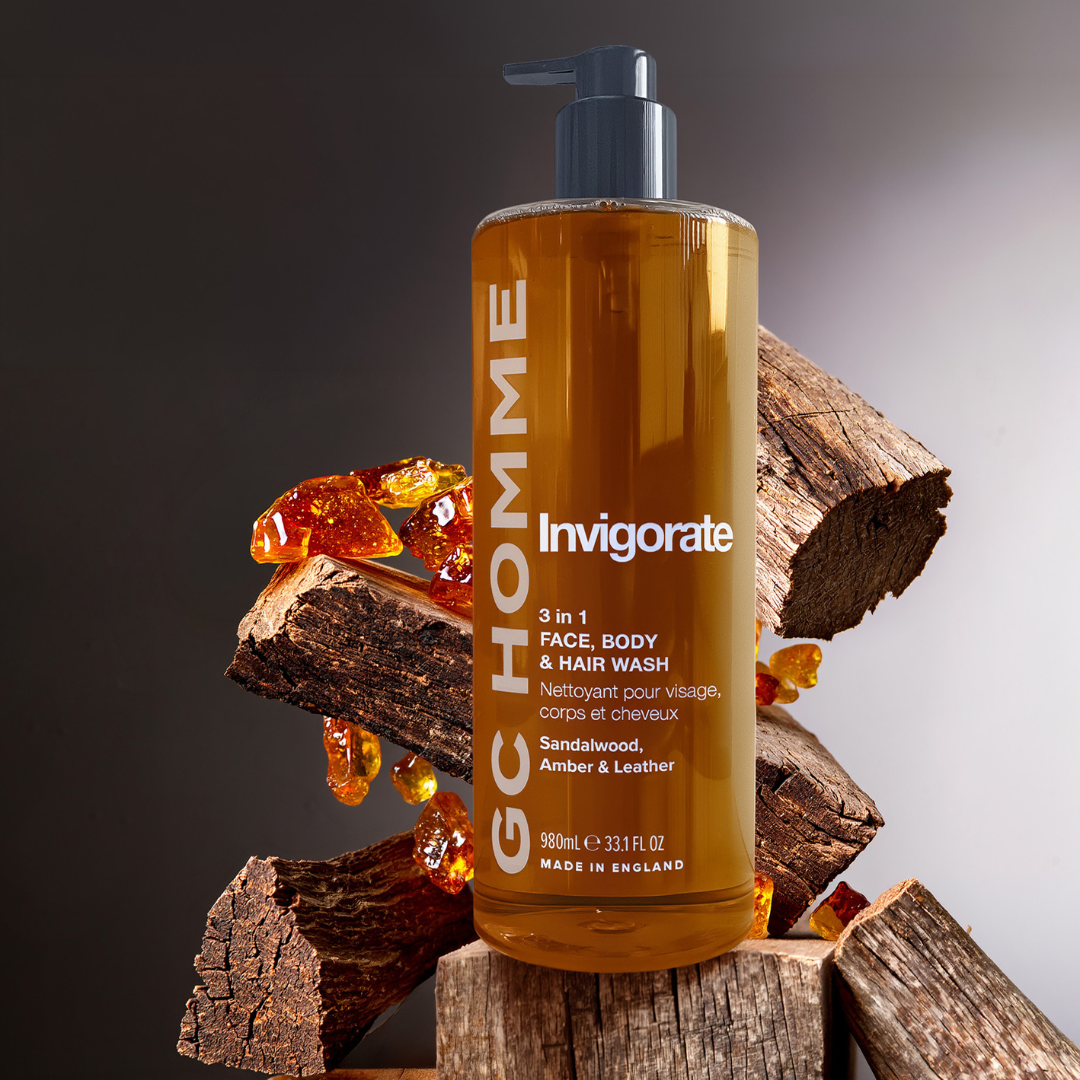 GC HOMME: Invigorate - 3 in 1 Face, Body & Hair Wash