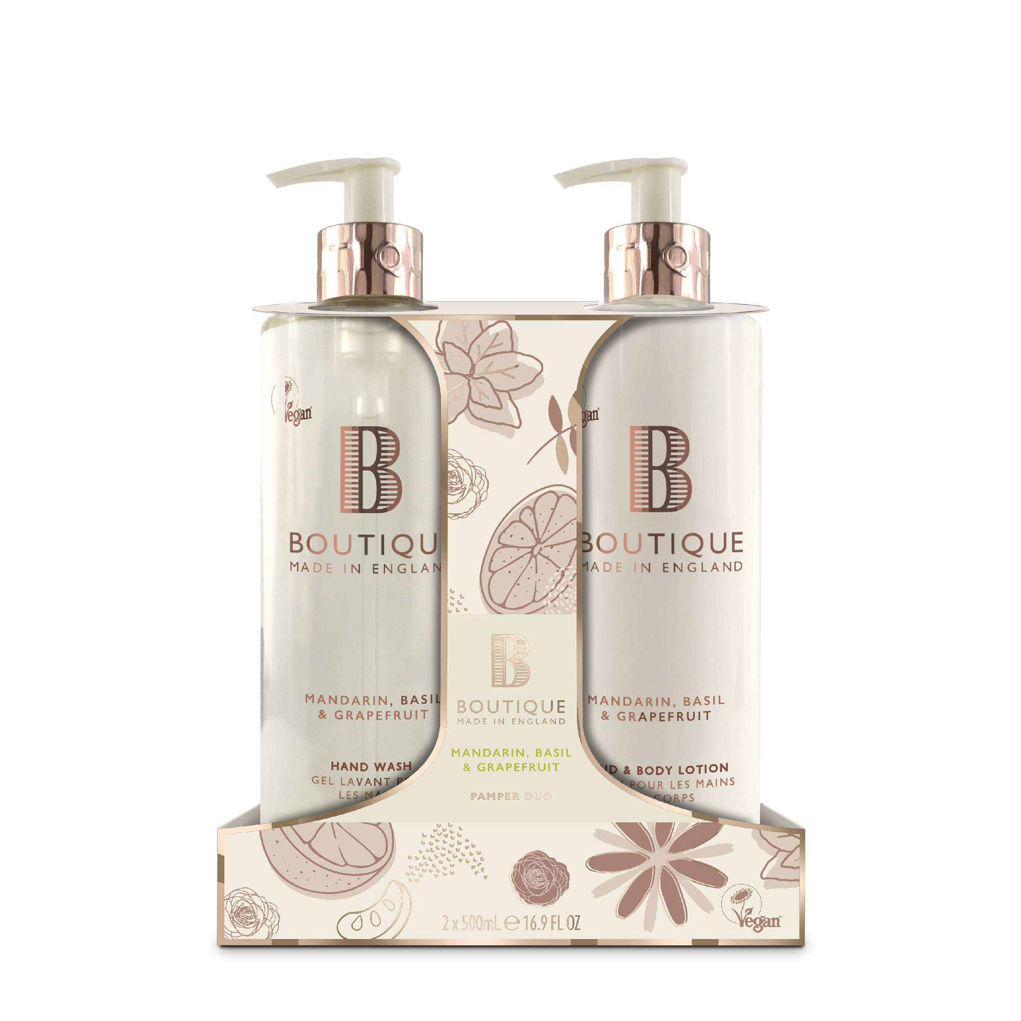 Mandarin, Basil & Grapefruit Hand Care Duo