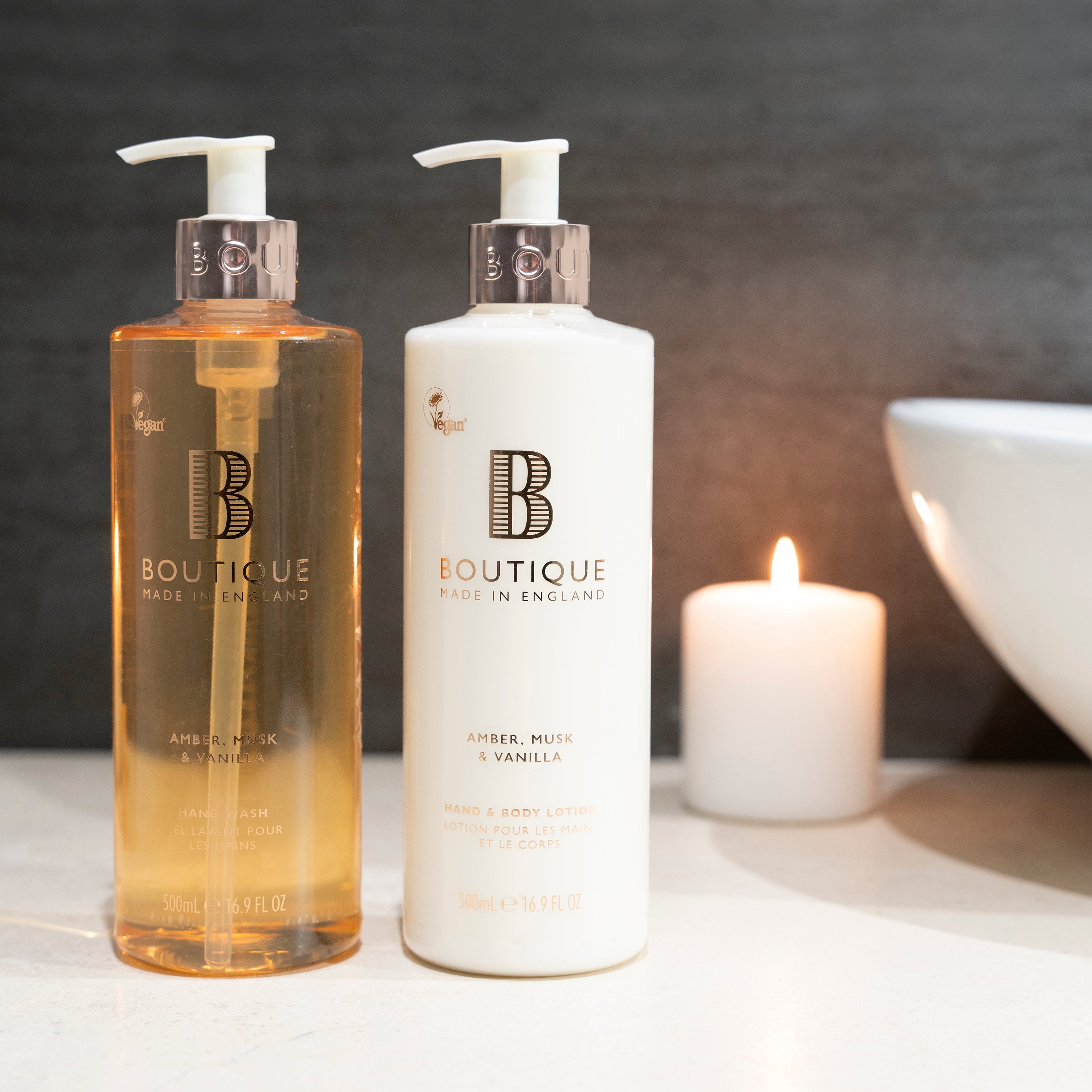 Amber, Musk & Vanilla Hand Care Duo