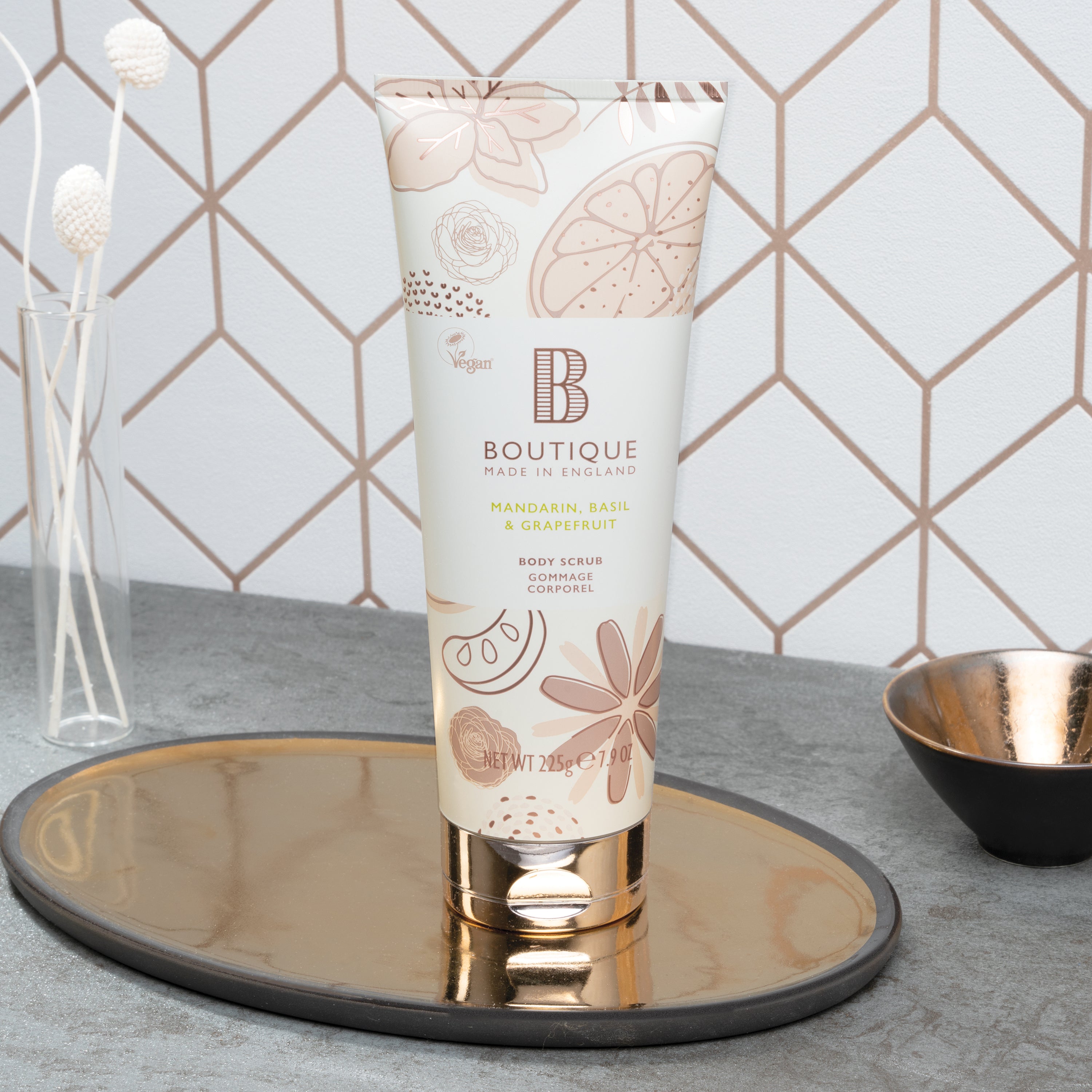 Mandarin, Basil & Grapefruit Body Scrub